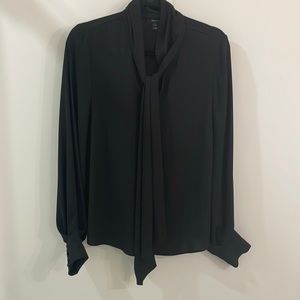 RW&CO long sleeve black blouse